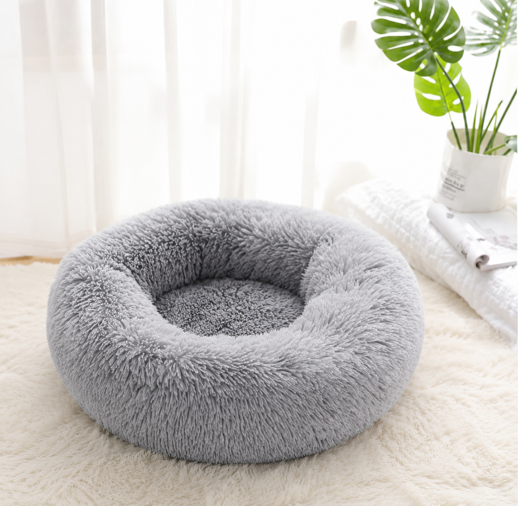 🐾 Panier Cocoon Anti-Stress Ultra Doux pour Chien &
